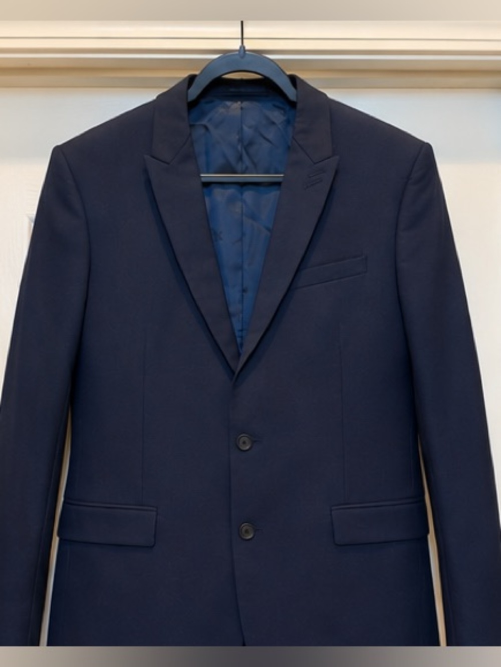 Men's Navy Two-Button Blazer